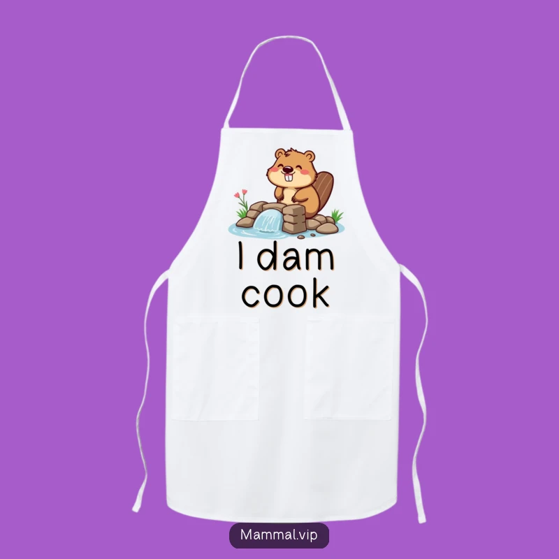 Funny Beaver Dam Builder Apron - Cook Up Laughs in Style!