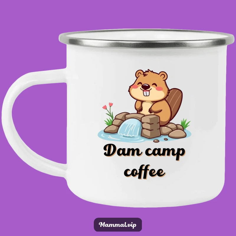 Funny Beaver Dam Builder Camping Mug - Adventure Fuelled by Humor!