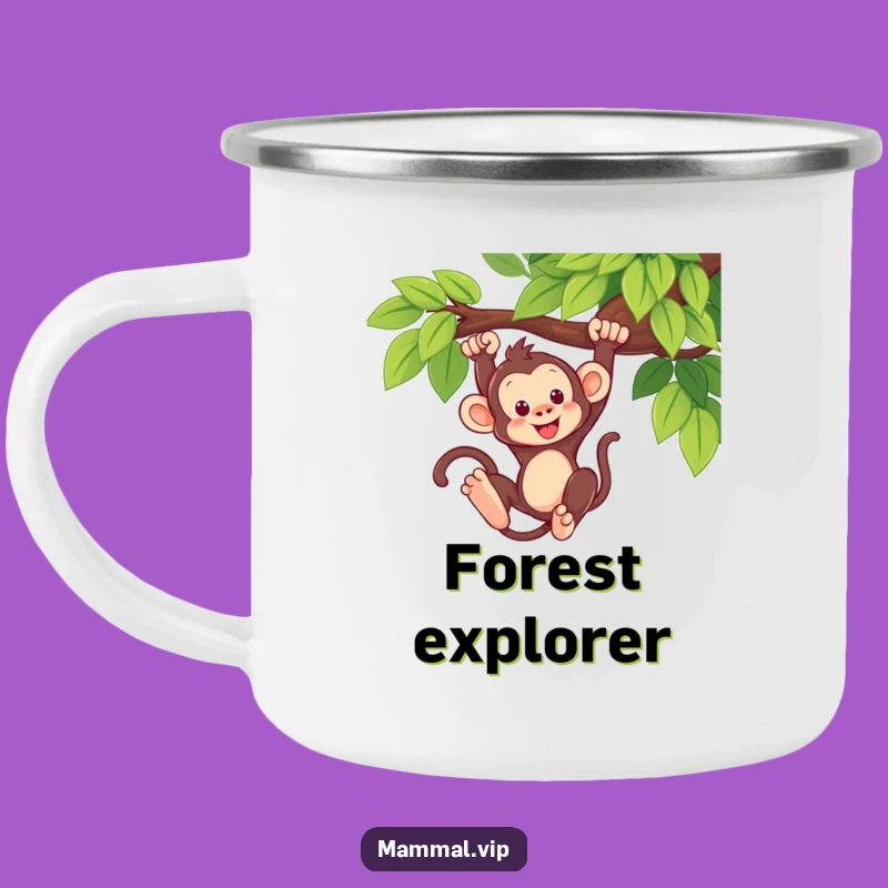 Funny Monkey Swing Camping Mug: Adventure Fuel!