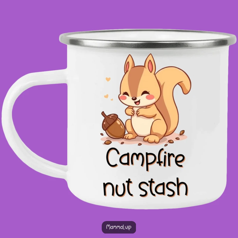 Funny Squirrel Camping Mug: Busy Companion for Outdoor Adventures