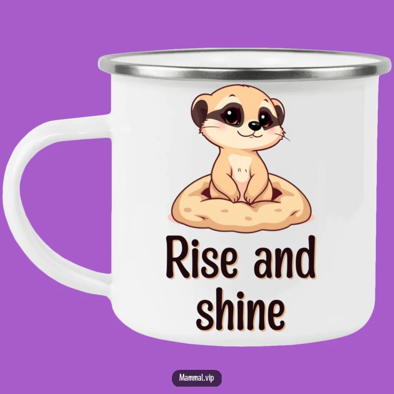 Funny Meerkat Burrow Camping Mug - Observe Your Surroundings Humor