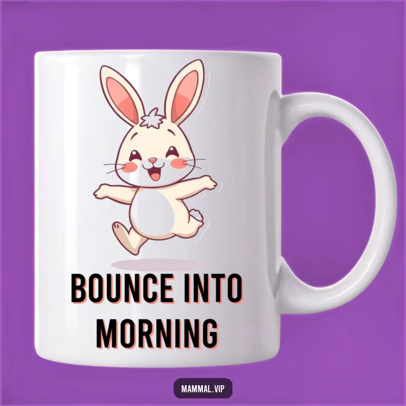Funny Rabbit Hop Mug: Add Joyful Humor, Perfect Cheerful Gift