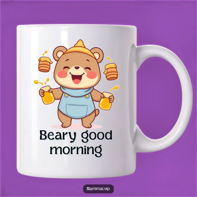 Funny Bear Juggling Honey Mug: A Hilarious Gift for Sweet Treat Lovers