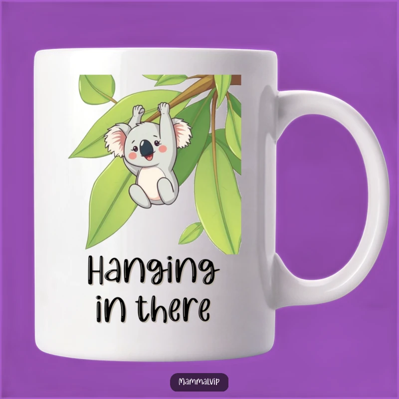Funny Koala Eucalyptus Leaf Mug - Adorable Animal Lover Gift