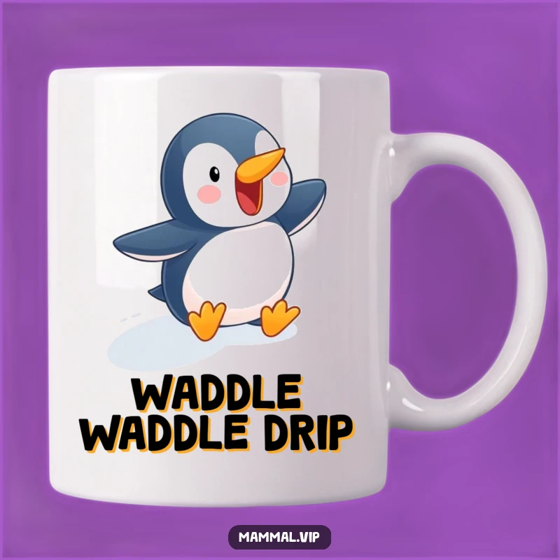Funny Penguin Slope Mug - Hilarious Winter Gift for Fun Lovers!