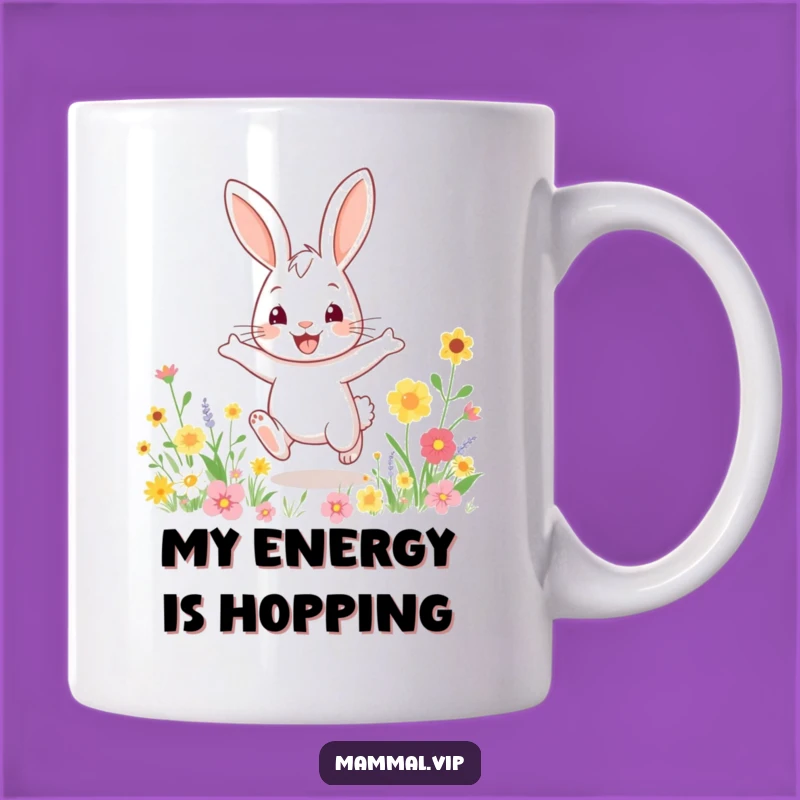 Funny Rabbit Mug: Bouncy Hop Design, Perfect Joyful Gift
