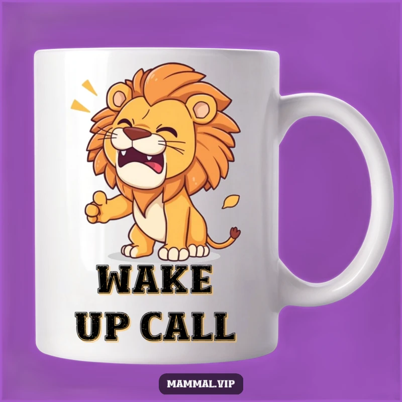 Funny Lion Roar Mug: Fierce Determination, Hilarious Gift for Leo and Roar Enthusiasts