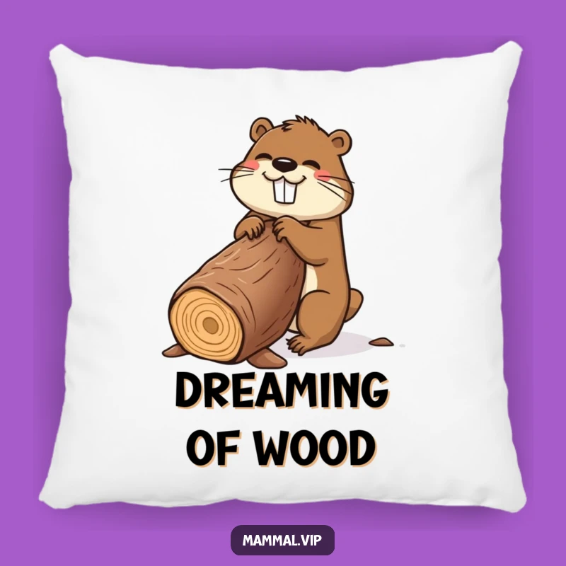 Funny Beaver Pillow: Soft and Hilarious Cartoon Cushion Gift for Comfort