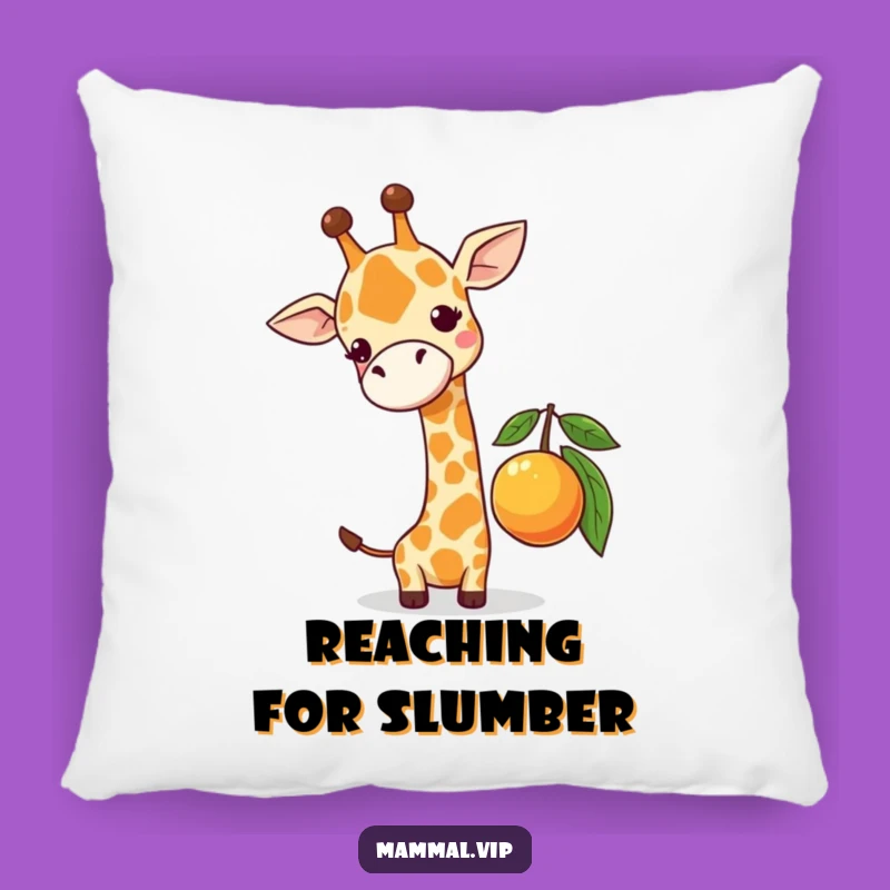 Funny Giraffe Fruit Pillow - Cozy & Hilarious Animal Decor