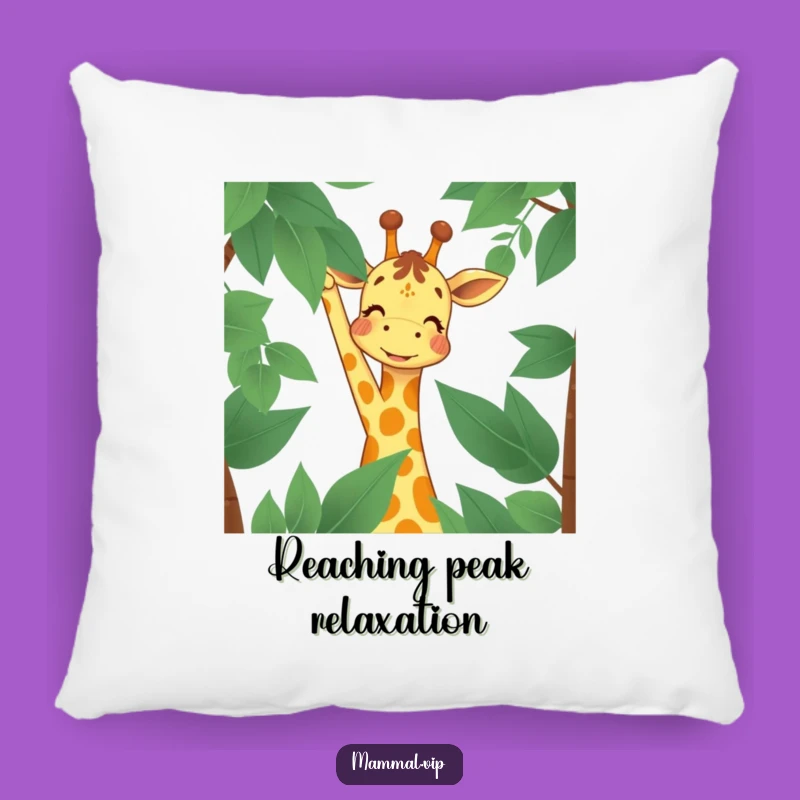 Funny Giraffe Pillow: Joyful Reach Character for Cozy Comfort and Inspired Dreams