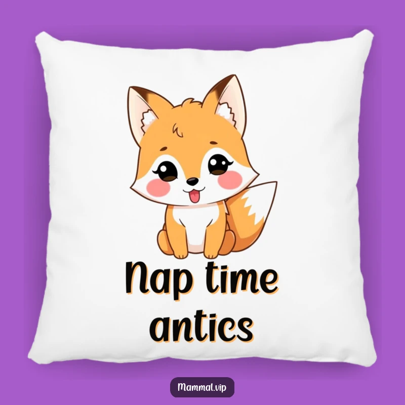 Funny Fox Tongue Pillow: Cozy Mischief, Perfect Silly Accent Gift