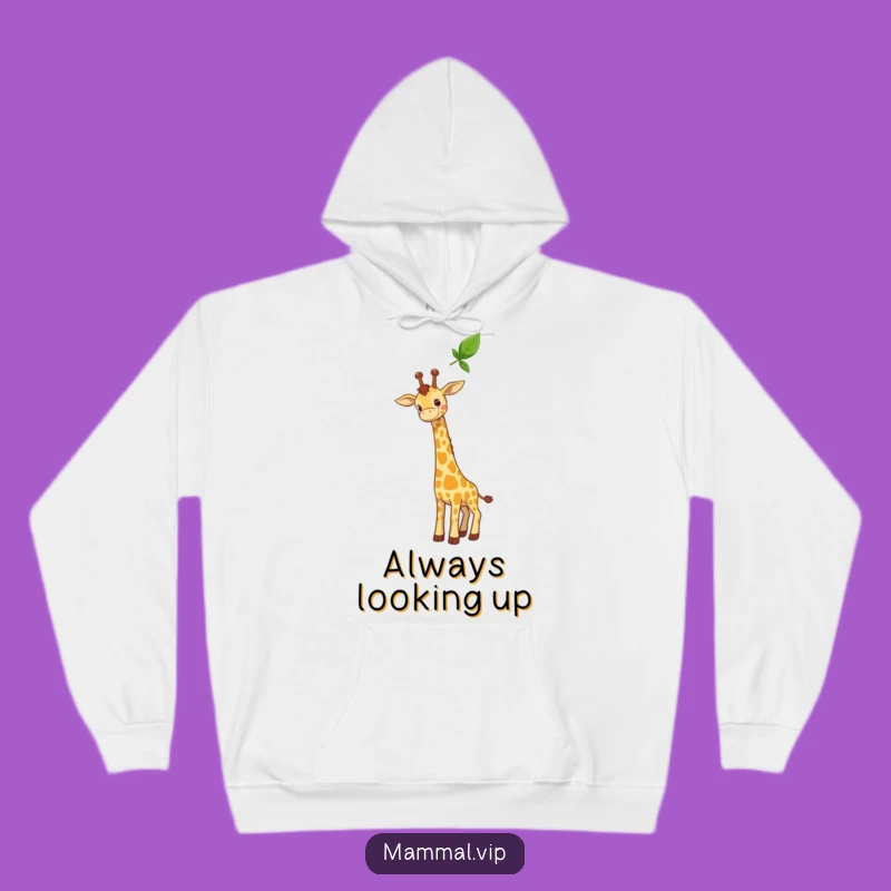 Funny Curious Giraffe Hoodie - Cozy Up to High-Level Fun!