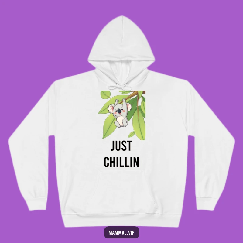 Funny Koala Eucalyptus Leaf Hoodie - Cozy & Cute Animal Wear