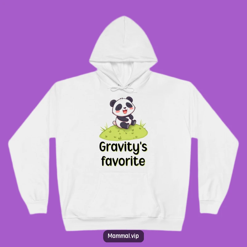 Funny Panda Hoodie: Cozy Comfort and Giggles on a Grassy Hill!