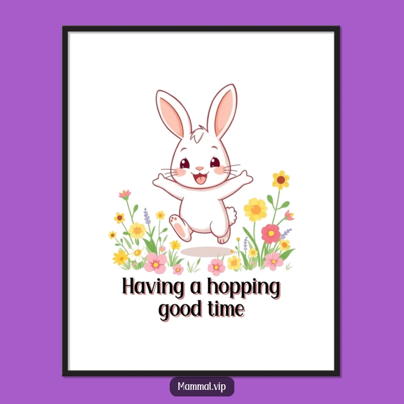 Funny Free Printable Rabbit Wall Art: Energetic Downloadable Art for Happy Spaces