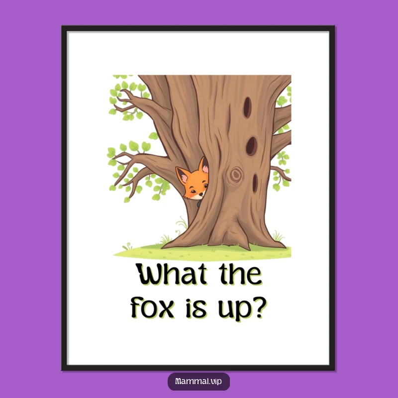 Funny Free Printable Fox Wall Art: Curious Downloadable Art for Woodland Decor