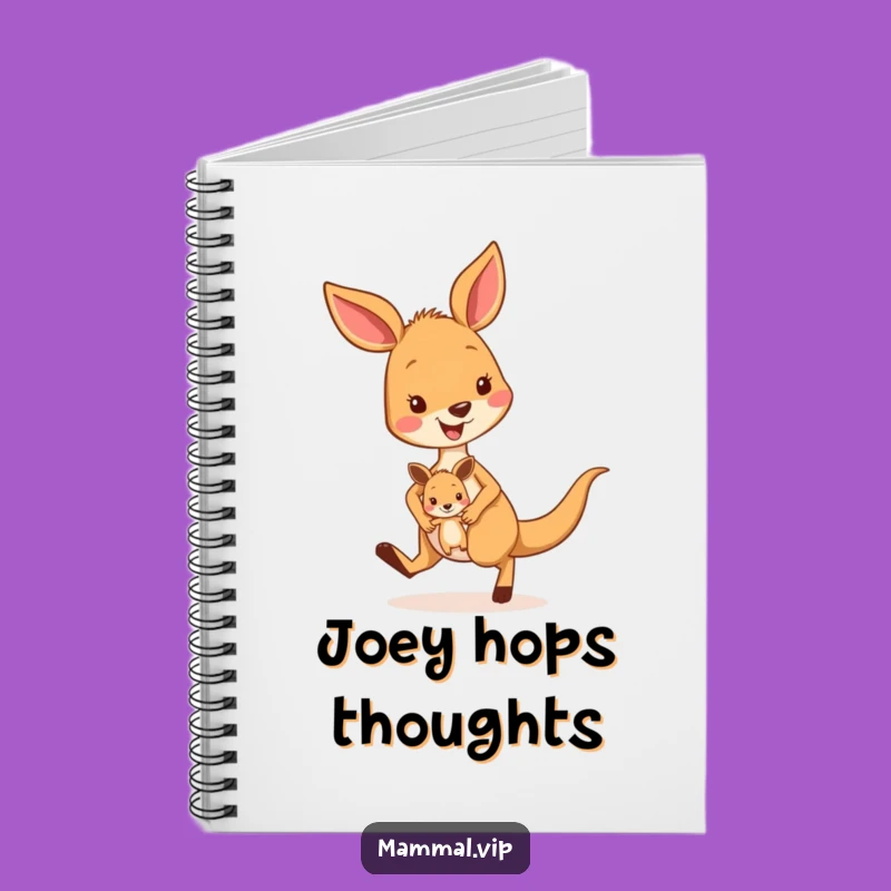 Funny Kangaroo Hopping Notebook - Jot Down Ideas with Energy!