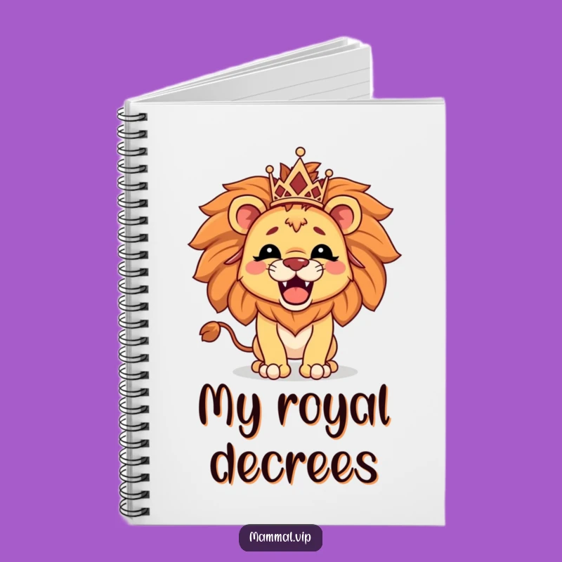 Funny Lion Tiara Notebook - Hilarious Journal for Fierce Leaders