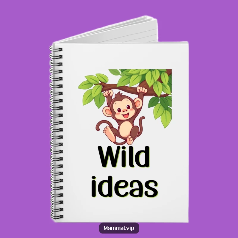 Funny Monkey Swing Notebook: Jot Down Your Adventures!
