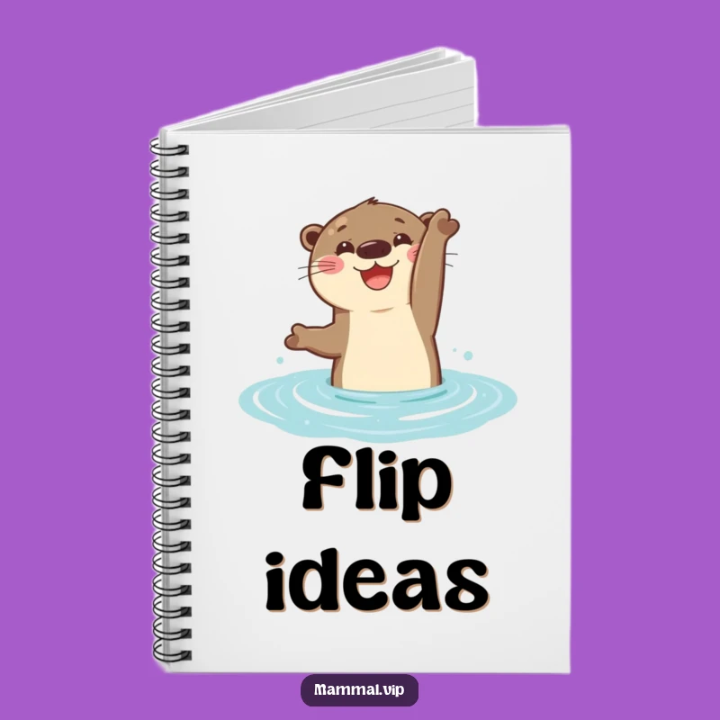Funny Otter Flip Notebook: Joyful Aquatic Journal Gift