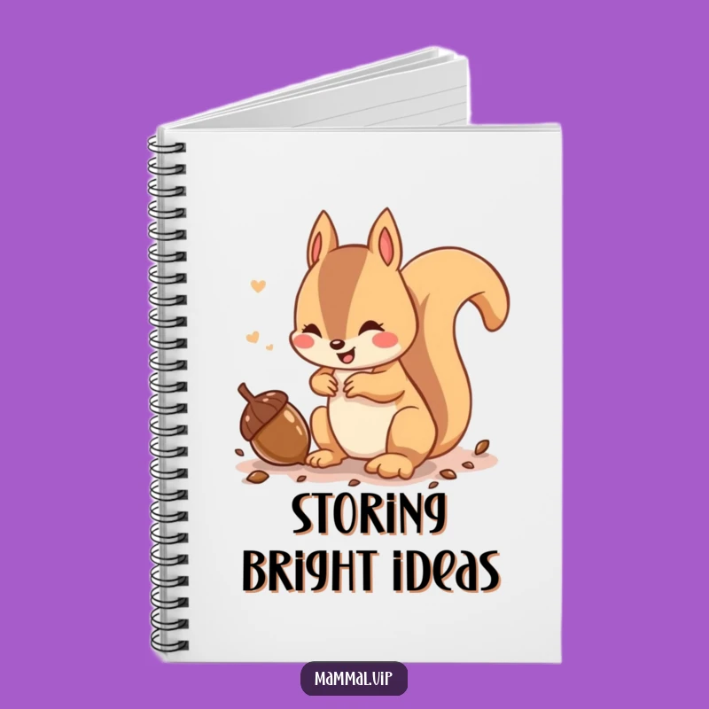 Funny Squirrel Notebook: Jot Down Ideas with Busy Woodland Charm