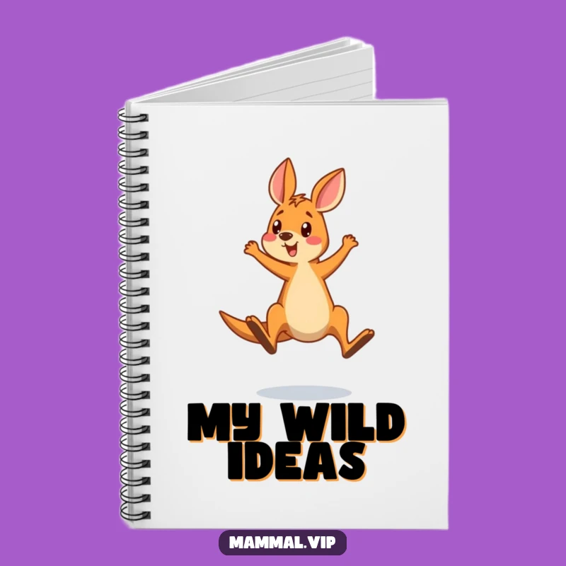 Funny Kangaroo Overshooting Jump Notebook - Journal Your Adventures