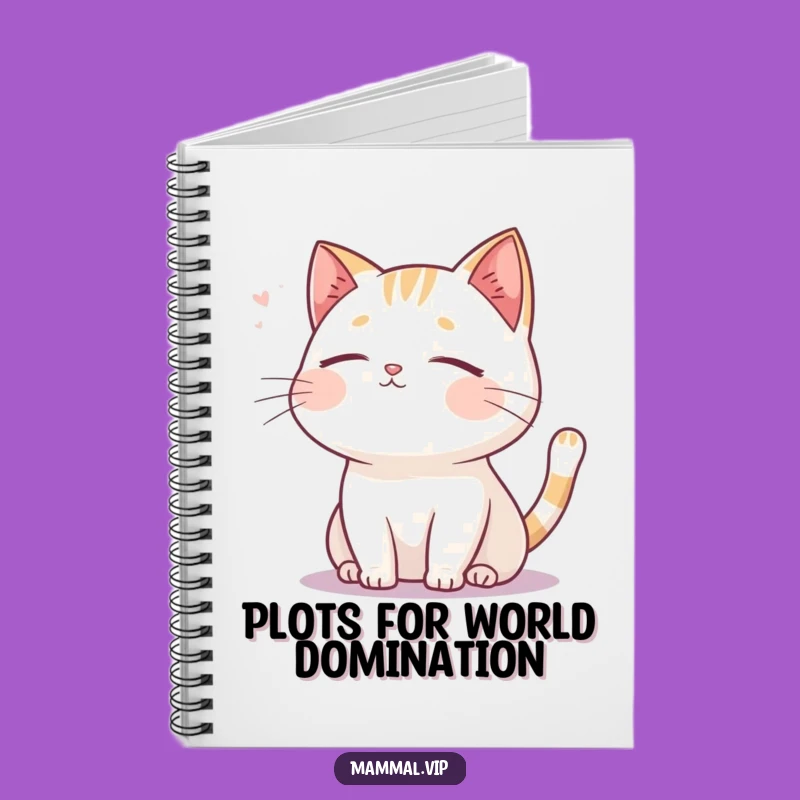 Funny Serene Cat Notebook - Peaceful Breeze Journal for Thoughts