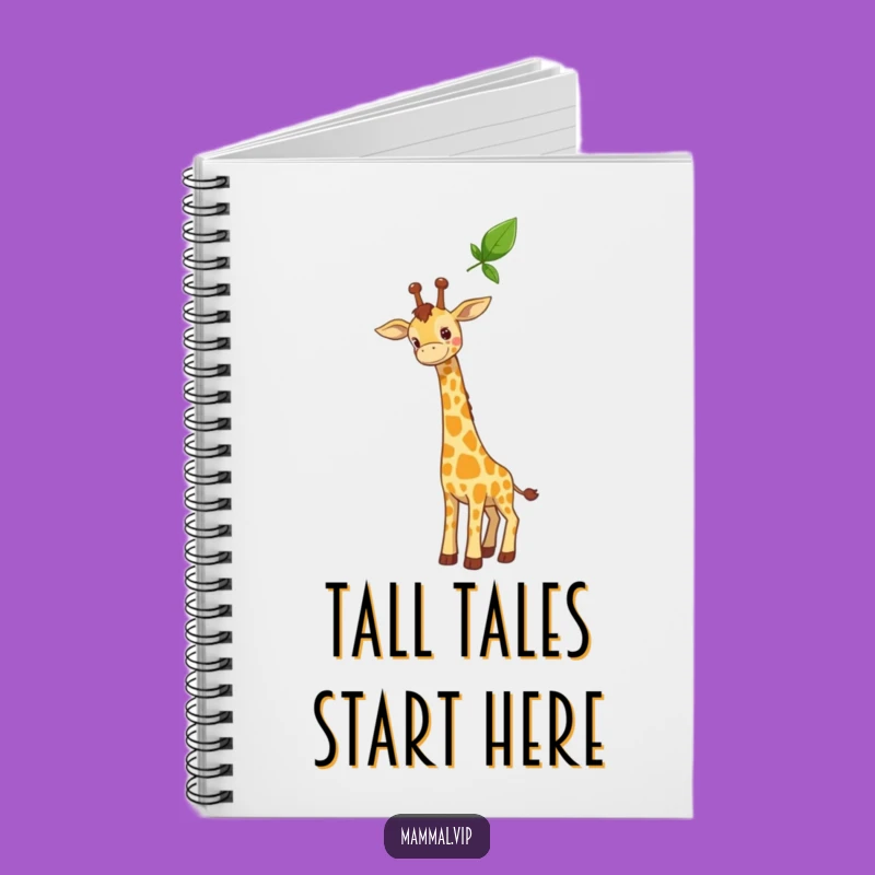 Funny Curious Giraffe Notebook - Jot Down Your Lofty Ideas!