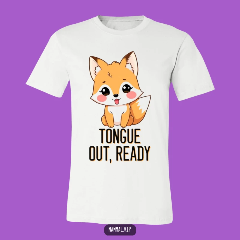 Funny Fox Tongue T-Shirt: Show Off Your Silly Side, Great Gift