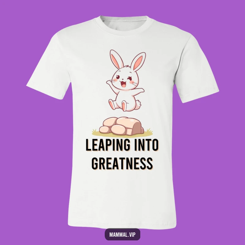 Funny Bouncing Rabbit T-Shirt: Hilarious Gift for Active Souls Who Love a Good Jump