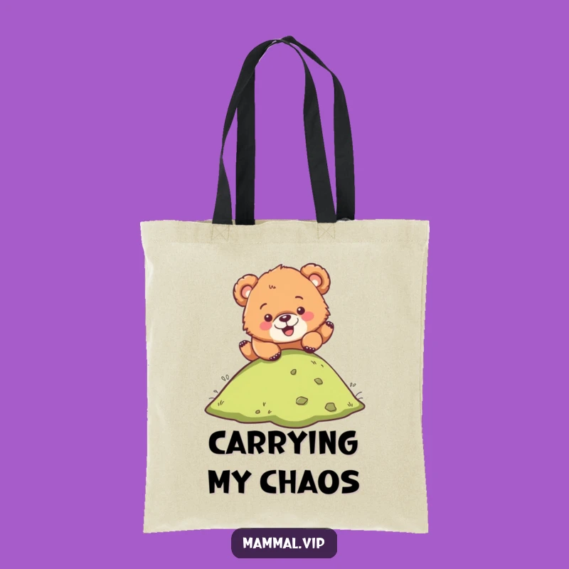 Funny Bear Cub Tote Bag: Carry Your Laughs with This Hilarious Design