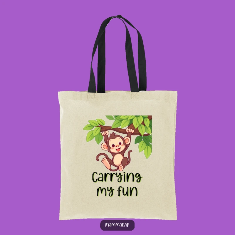Funny Monkey Swing Tote Bag: Carry Your Playful Spirit!