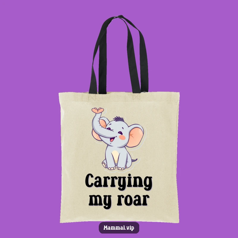 Funny Elephant Trumpet Tote Bag: Carry Your Big Joy!