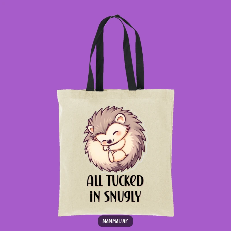 Funny Hedgehog Ball Tote Bag: Carry Your Essentials with Comedic Protection