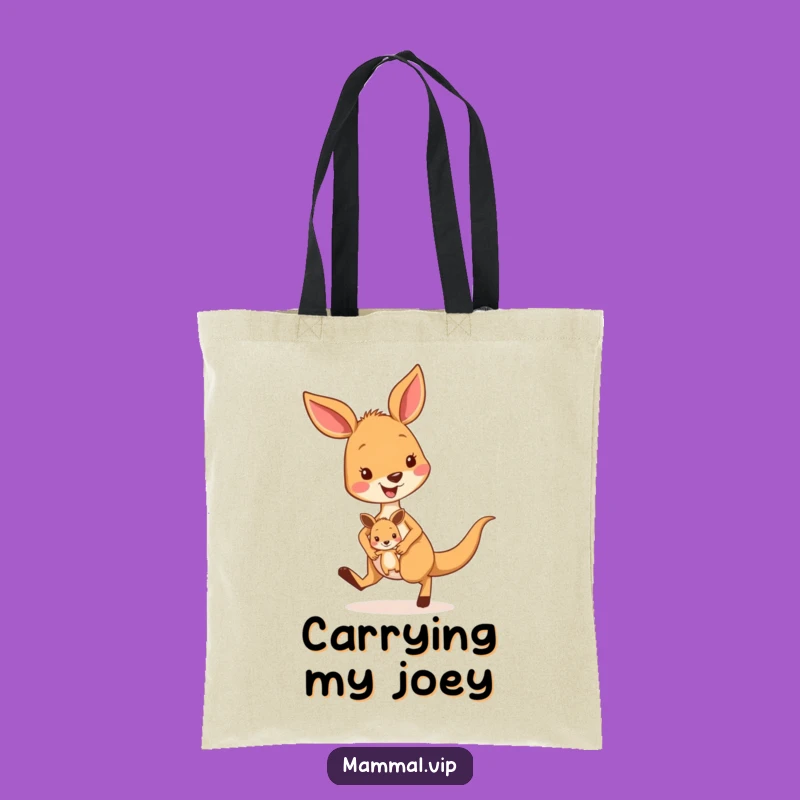 Funny Kangaroo Hopping Tote Bag - Carry Joy with Humor!