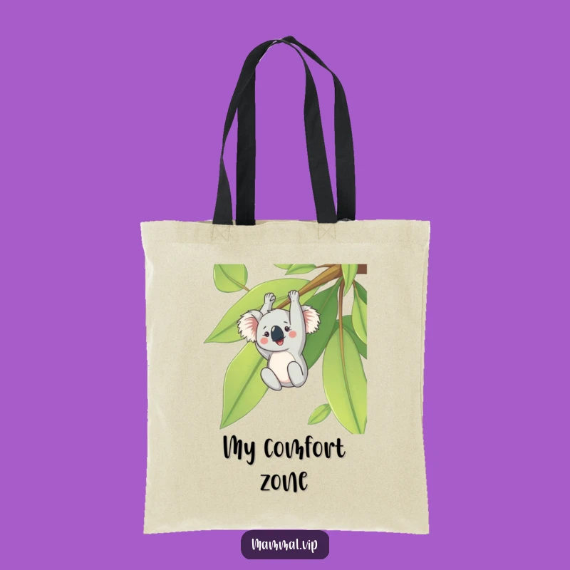 Funny Koala Eucalyptus Leaf Tote Bag - Chic & Adorable Accessory