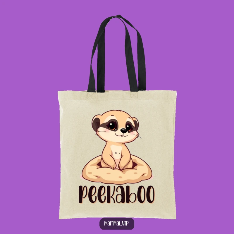 Funny Meerkat Burrow Tote Bag - Chic & Curious Accessory